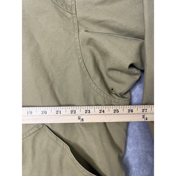 Lands' End Canvas Flannel Lined Corduroy Collar Tan Brown Chore Jacket Men's XL - Picture 10 of 11